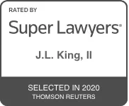 J.L. King II Super Lawyers Badge 2020