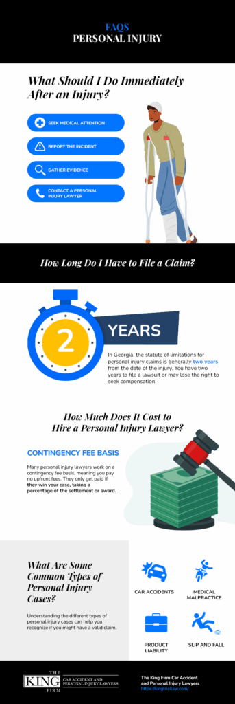 Personal Injury FAQ Infographic
